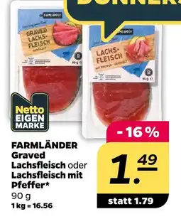 NETTO Farmländer graved lachsfleisch Angebot