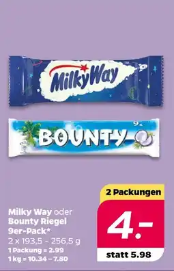 NETTO Milky way riegel 9er-pack Angebot