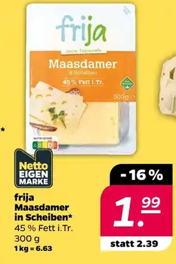 NETTO Frija maasdamer Angebot