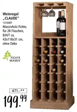 Zurbrüggen Weinregal ,,CLAUDE" Angebot