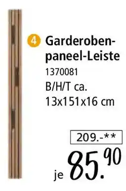 Zurbrüggen Garderoben paneel-Leiste Angebot