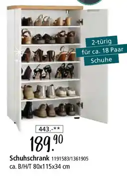 Zurbrüggen XORA Schuhschrank Angebot