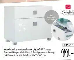 Zurbrüggen Stylife waschbeckenunterschrank quadra Angebot