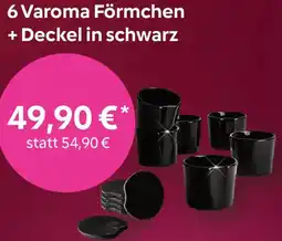 Vorwerk 6 Varoma Förmchen + Deckel in schwarz Angebot