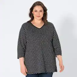 NKD Damen-Langarmshirt mit V-Ausschnitt, große Größen Angebot