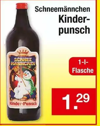 Zimmermann Schneemännchen kinderpunsch Angebot