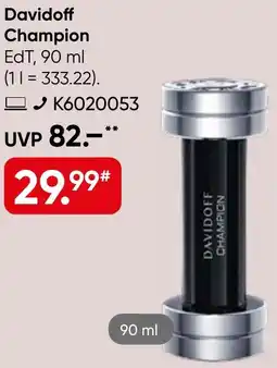 Galeria Davidoff Champion EdT Angebot