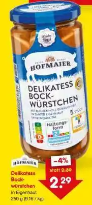 Netto Marken-Discount Delikatess Bockwürstchen Angebot