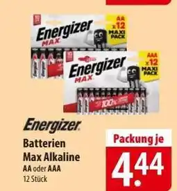 Famila Nord Ost Energizer Max Alkaline Batterien Angebot