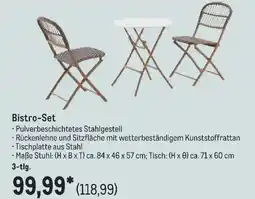 METRO Bistro-Set 3-tlg. Angebot