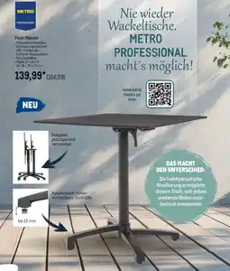 METRO METRO PROFESSIONAL Tisch Massini Angebot