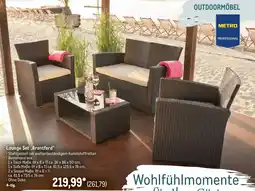 METRO METRO PROFESSIONAL Lounge Set „Brantford" 4-tlg. Angebot