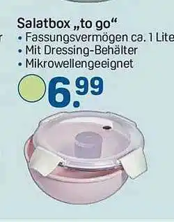 Rossmann Salatbox „ To Go“ Angebot