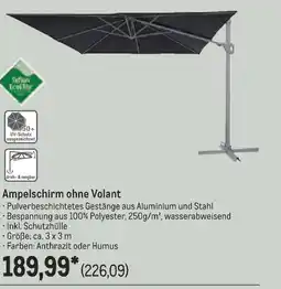 METRO Ampelschirm ohne Volant Angebot