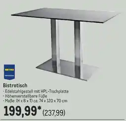 METRO METRO PROFESSIONAL Bistrotisch Angebot