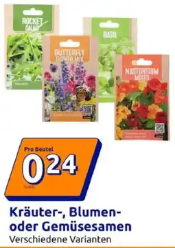 Action Kräuter-, Blumen- oder Gemüsesamen Angebot