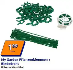 Action My Garden Pflanzenklemmen + Bindedraht Angebot