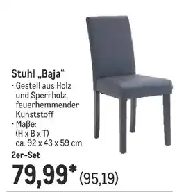 METRO Stuhl „Baja“ 2er-Set Angebot