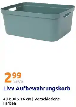Action Livv Aufbewahrungskorb Angebot