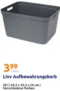 Action Livv Aufbewahrungskorb Angebot