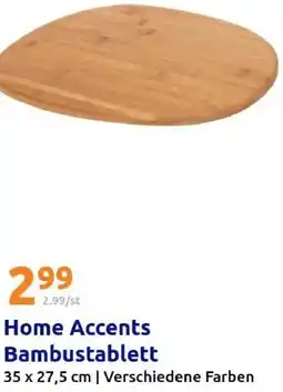 Action Home Accents Bambustablett Angebot
