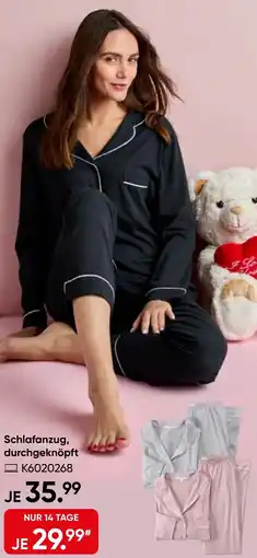 Galeria Schlafanzug, durchgeknöpft Angebot