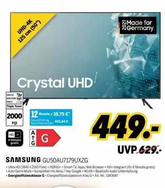 MEDIMAX Samsung Gu50au7179uxzg Uhd-4k Angebot