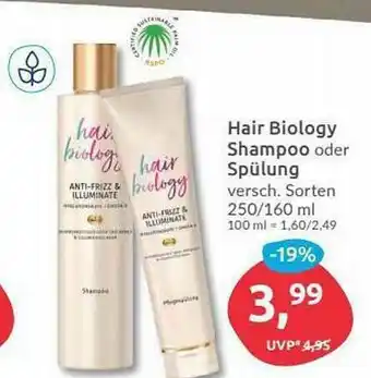 Budni Hair Biology Shampoo Oder Spülung Angebot