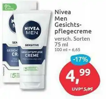 Budni Nivea Men Gesichtspflegecreme Angebot