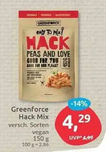 Budni Greenforce Hack Mix Angebot