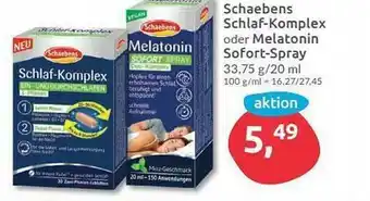 Budni Schaebens Schlaf-komplex Oder Melatonin Sofort-spray Angebot