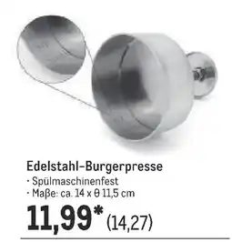 METRO Edelstahl-Burgerpresse Angebot
