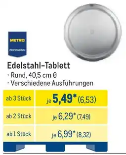 METRO METRO PROFESSIONAL Edelstahl-Tablett Angebot