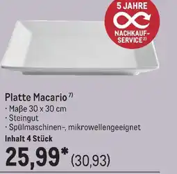 METRO Platte Macario Angebot