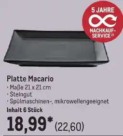 METRO Platte Macario Angebot