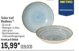 METRO METRO PROFESSIONAL Teller tief Madleen Angebot