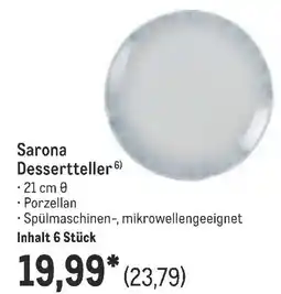 METRO Sarona Dessertteller Angebot