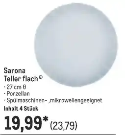 METRO Sarona Teller flach Angebot