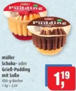 Markant müller Schoko oder Grieß-Pudding mit Soße Angebot
