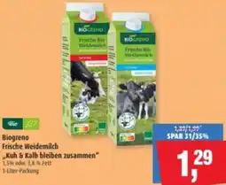 Markant Biogreno Frische Weidemilch ,,Kuh & Kalb bleiben zusammen" Angebot