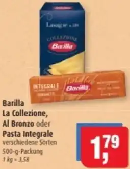Markant Barilla La Collezione, Al Bronzo oder Pasta Integrale Angebot