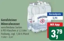 Markant Gerolsteiner Mineralwasser Angebot