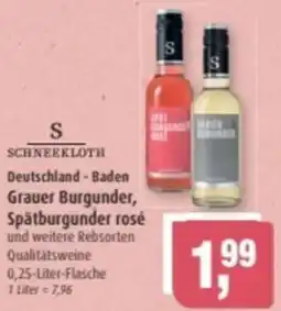 Markant SCHNEEKLOTH Deutschland-Baden Grauer Burgunder, Spätburgunder rosé Angebot