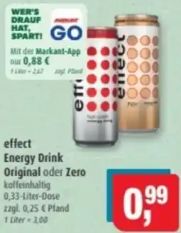 Markant effect Energy Drink Original oder Zero Angebot