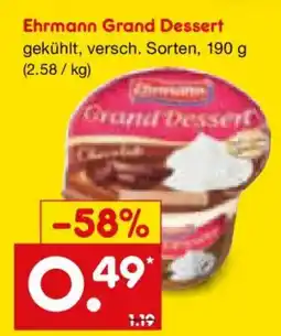 Netto Marken-Discount Ehrmann Grand Dessert Angebot