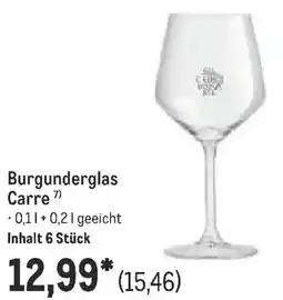 METRO Burgunderglas Carre Angebot