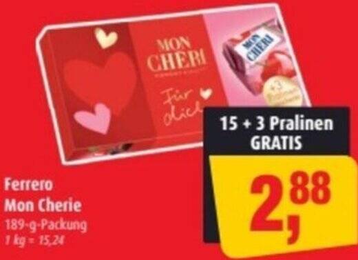 Mon Cherie Angebot