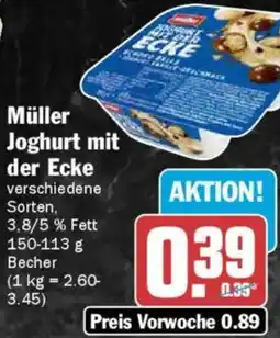 AEZ Müller Joghurt mit der Ecke Angebot