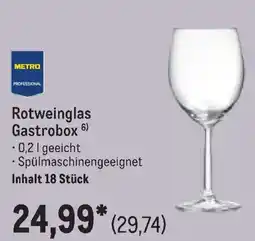 METRO METRO PROFESSIONAL Rotweinglas Gastrobox Angebot