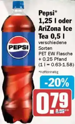 AEZ Pepsi oder AriZona Ice Tea Angebot
